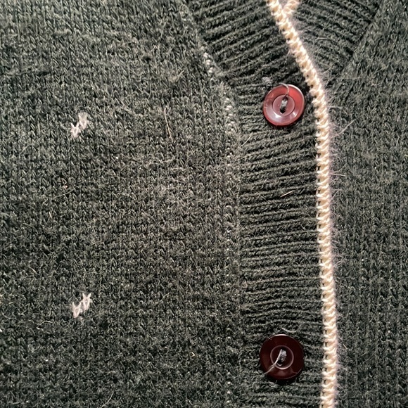 Hunter green & white vintage Girl Scouts of america cardigan - Picture 3 of 3
